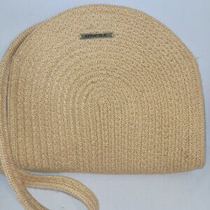 O'Neill Woven Jute Purse Crossbody Shoulder bag Tropical Beach Handbag
